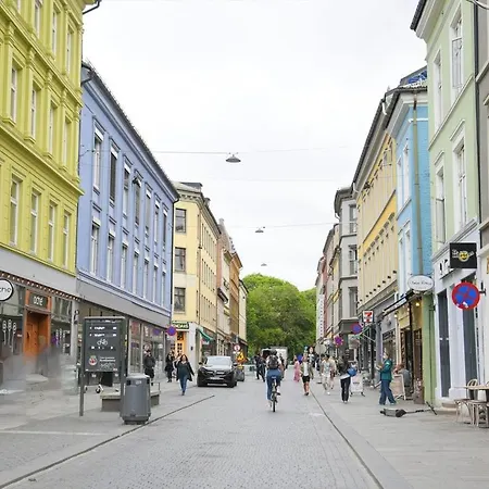 Nydelig Leilighet Med Privat Terrasse Mot Bakgard شقة *